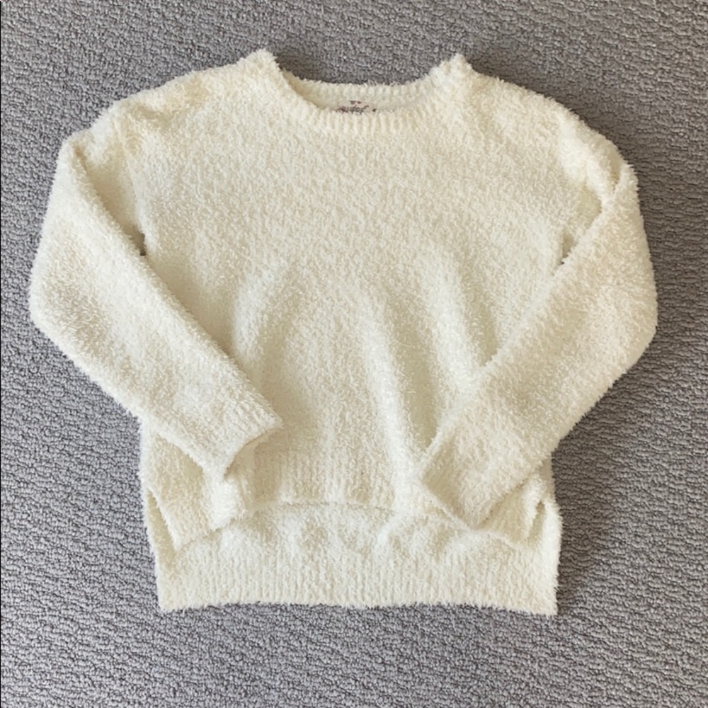 white sweater